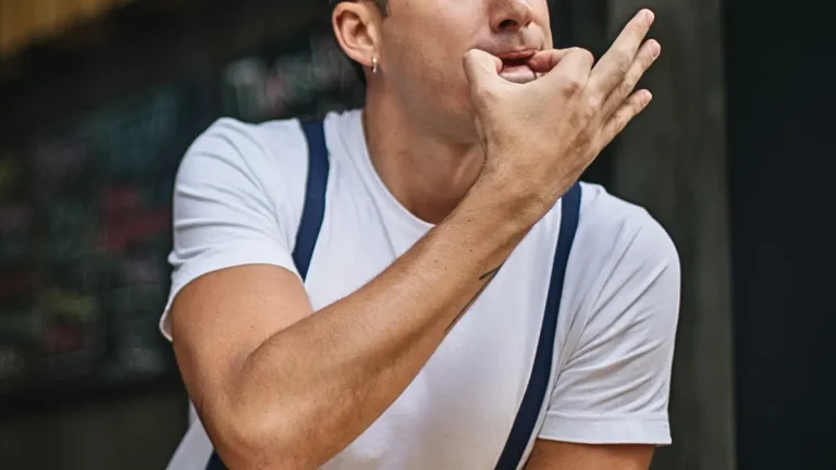 man fluit naar iemand