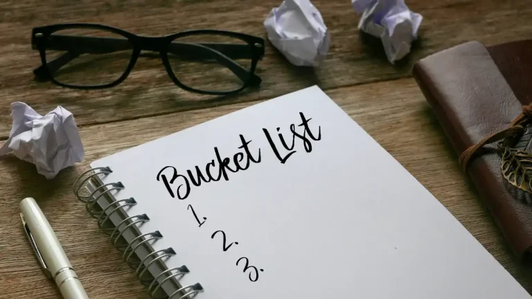 Een bucketlist herschrijven op papier