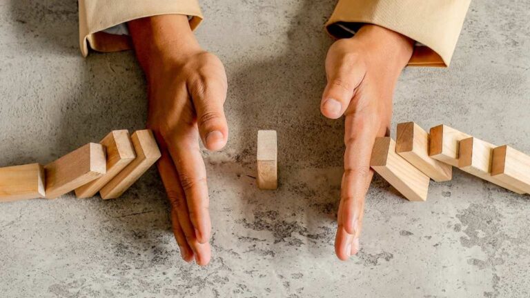 Figuurlijk concept van controle en grenzen